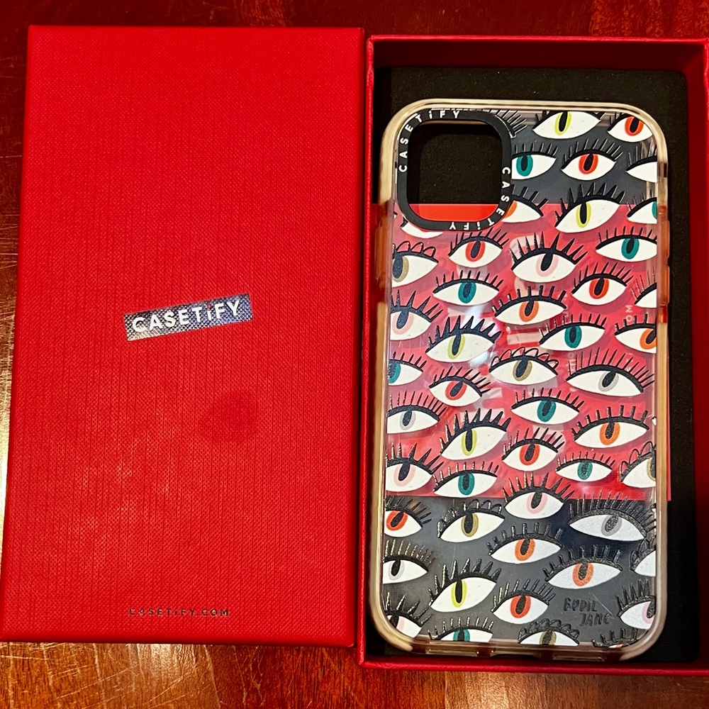 Casetify Eye Design Phone Case iPhone 15 “Eyes Evil Eye” Case Red Box Limited